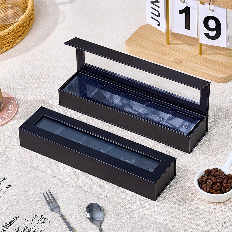 5-Compartment Windowed Chocolate Packaging Box, Hard Box, Handmade High-End Valentine'S Day Ferrero Chocolate Gift Box - Image 3
